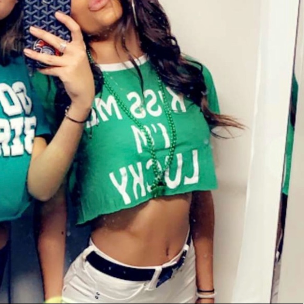 Crop top for St Patricks day